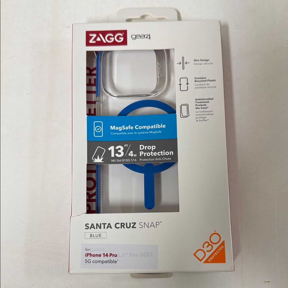 ZAGG Santa Cruz Snap Blue iPhone 14 Pro Case